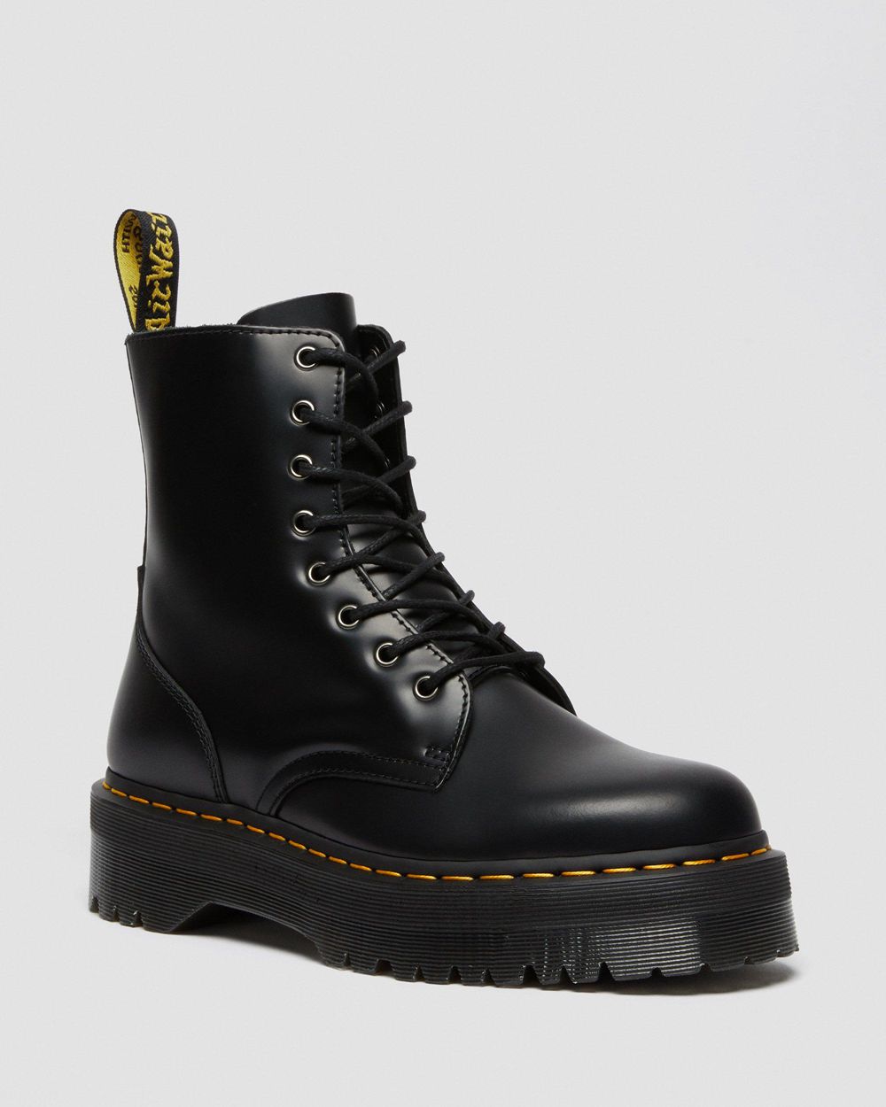 Dr Martens Jadon Smooth Kožené Topánky Na Platforme Damske ( Čierne ) SK 304-AIJVZF